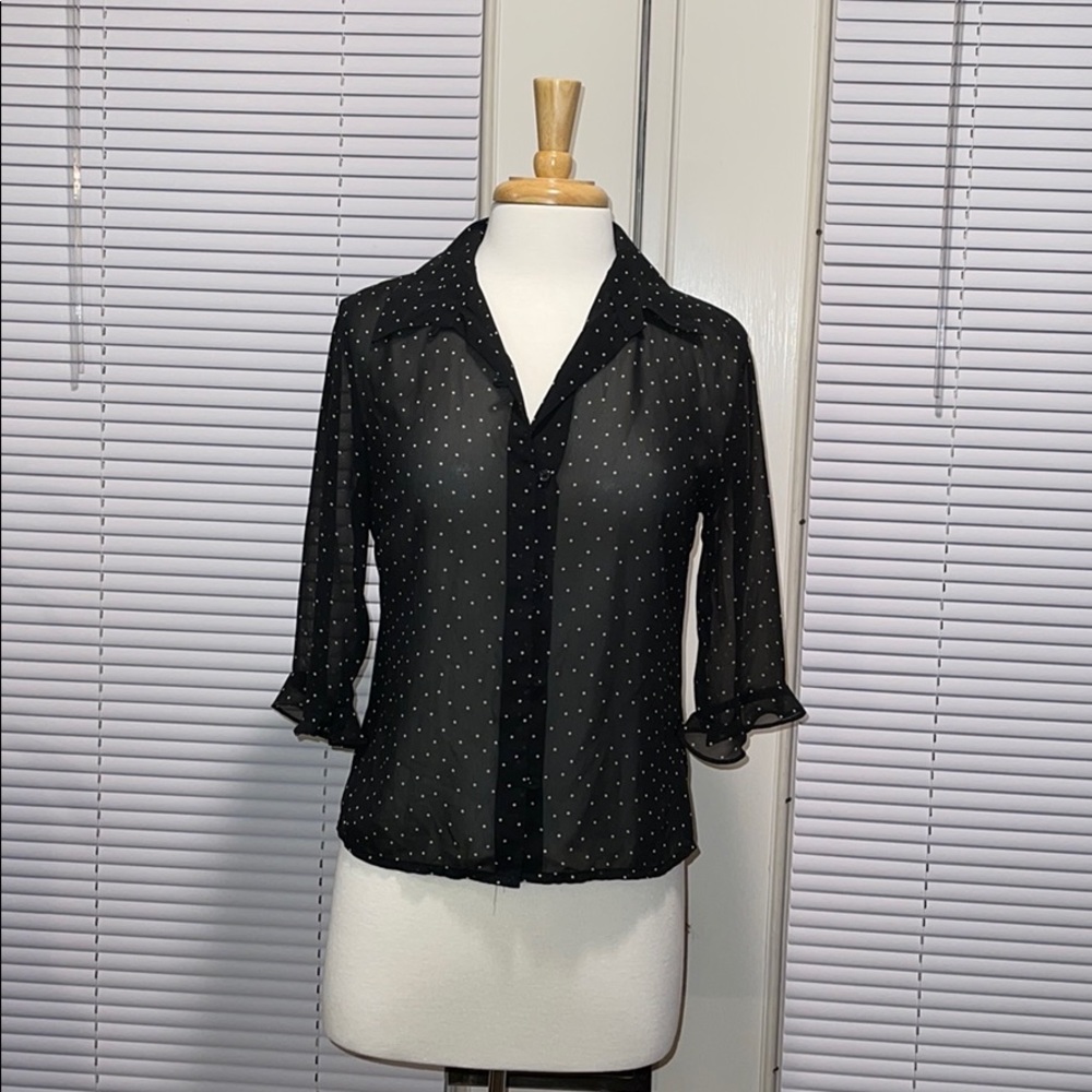 Old Navy Sheer Blouse Size S